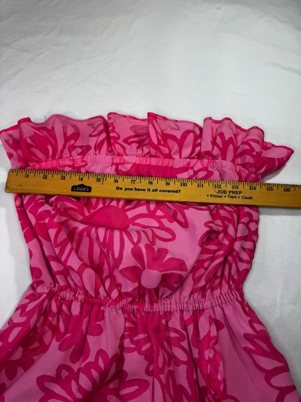 Lilly Pulitzer Petula Strapless Ruffle Floral Mini Dress M - Picture 5 of 11